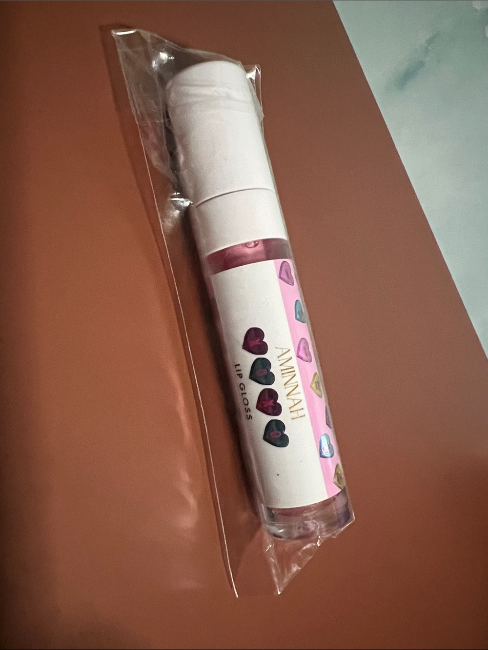 Aminnah XOXO Pink Lip Gloss - Sheer Shimmer